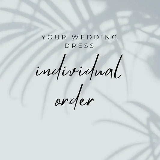  Individual order wedding dress